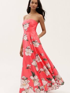 bhldn paisley 3d embellished side-slit maxi dress BHLDN Paisley 3D Embellished Side-Slit Maxi Dress
